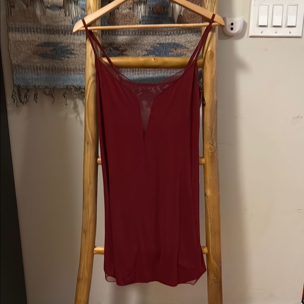 Victoria's Secret Red Fitted Backless Camisole